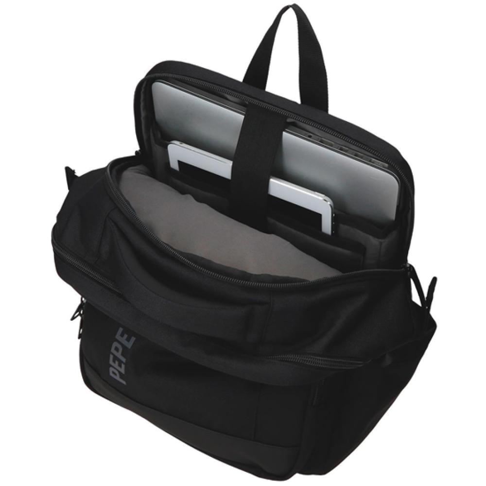 Laptop ranac 42cm Pepe Jeans Matlock black 73123 - pogled 4