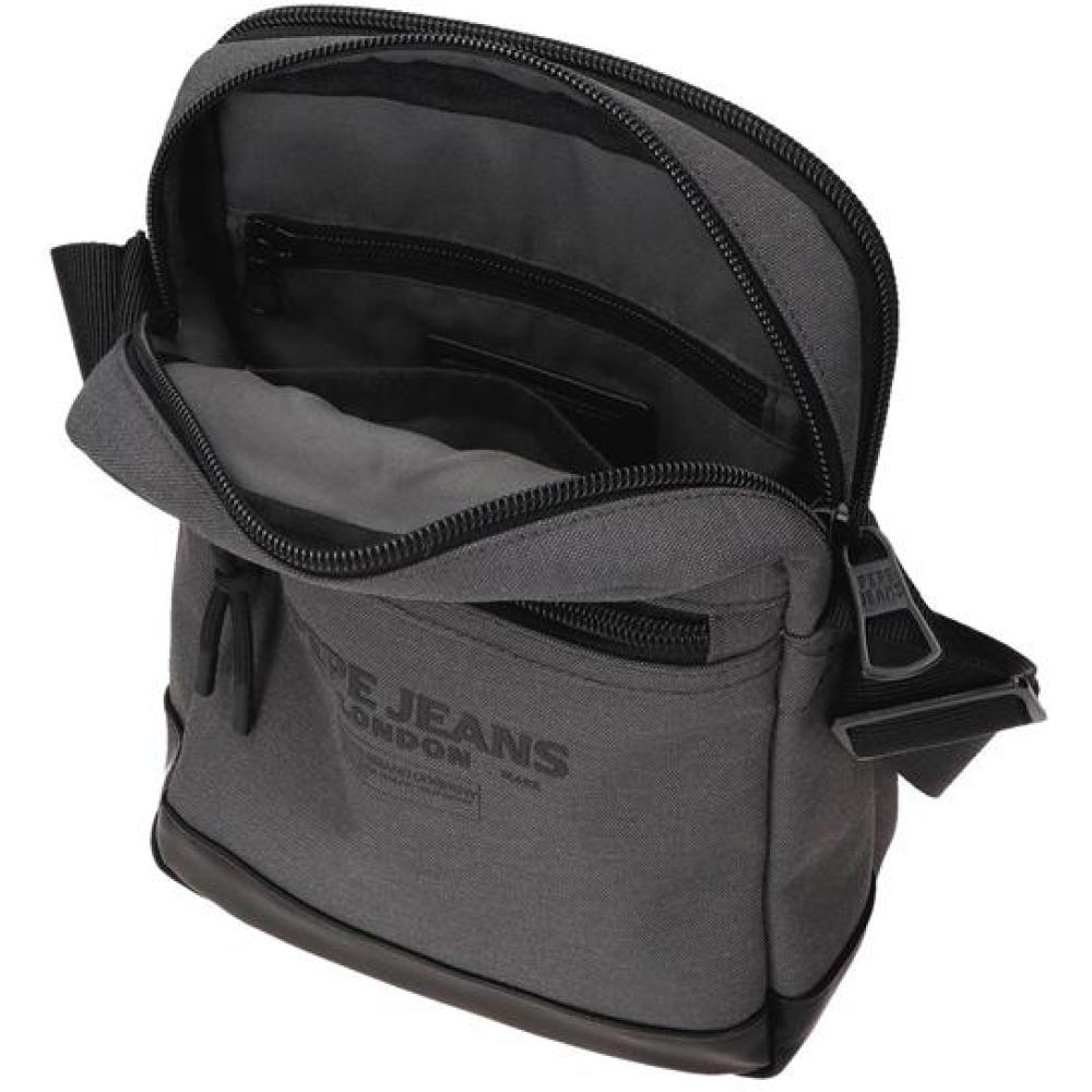 Muška torbica 22cm sa dve pregrade PJL Waltford grey 72755 - pogled 4