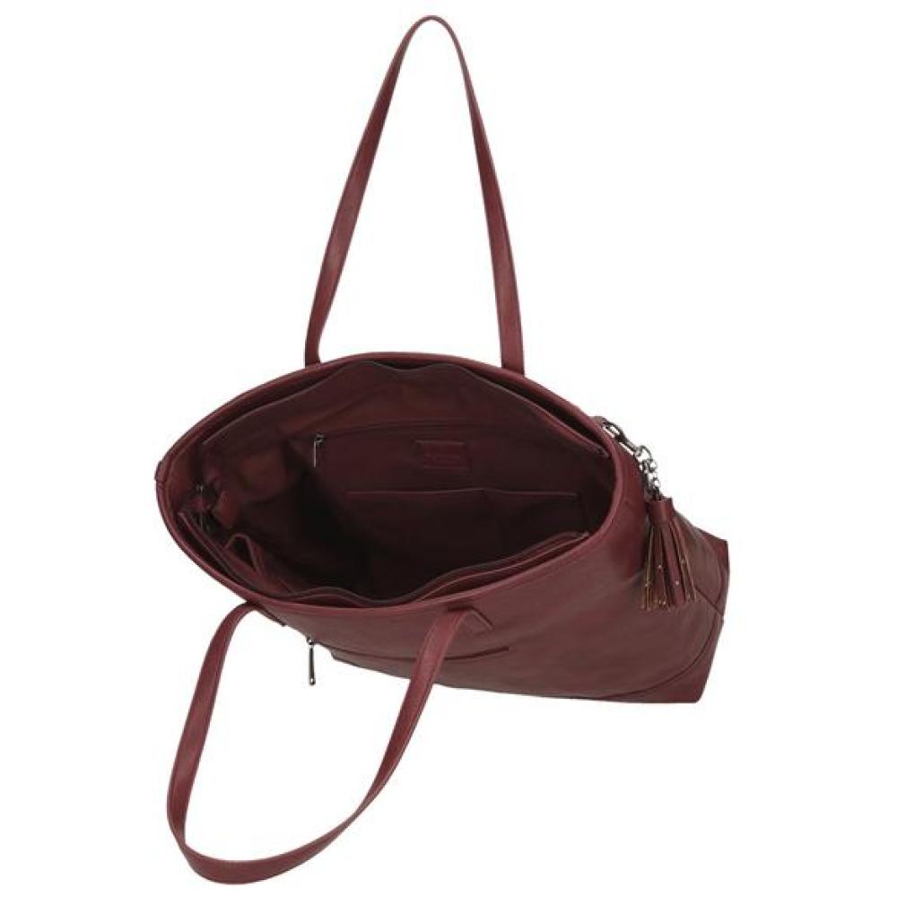 Ženska torba sa pregradom za laptop i tablet Pepe Jeans Bera bordeaux 72375 - pogled 4