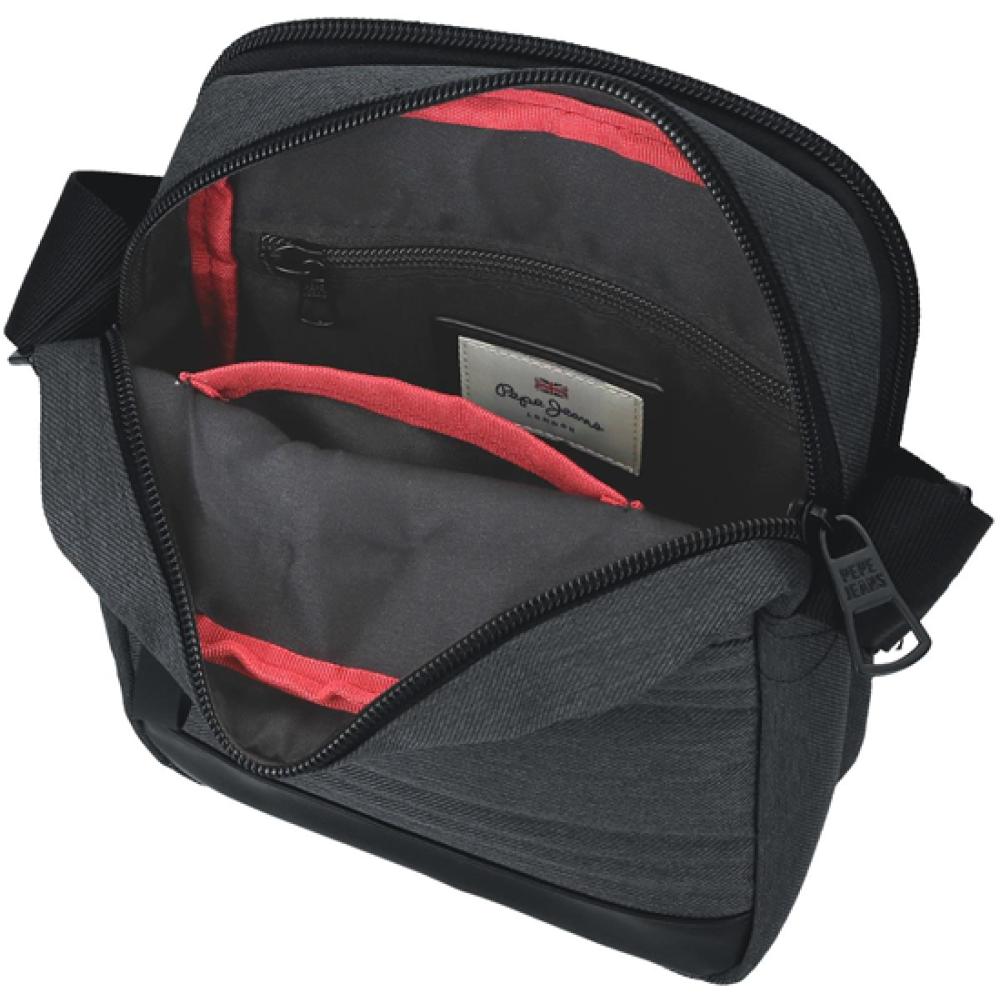 Muška torbica 22cm sa dve pregrade PJL Whitton grey 73255 - pogled 4