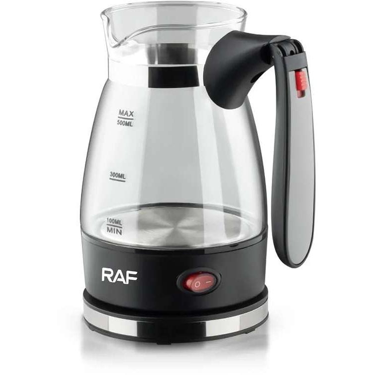 RAF Električna staklena džezva sa sklopivom ručkom Crna 0.5L R.128 - pogled 4