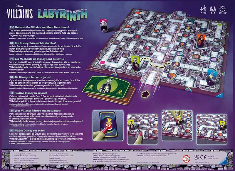 Društvena igra Lavirint Disney Villains Ravensburger 27271 - pogled 4