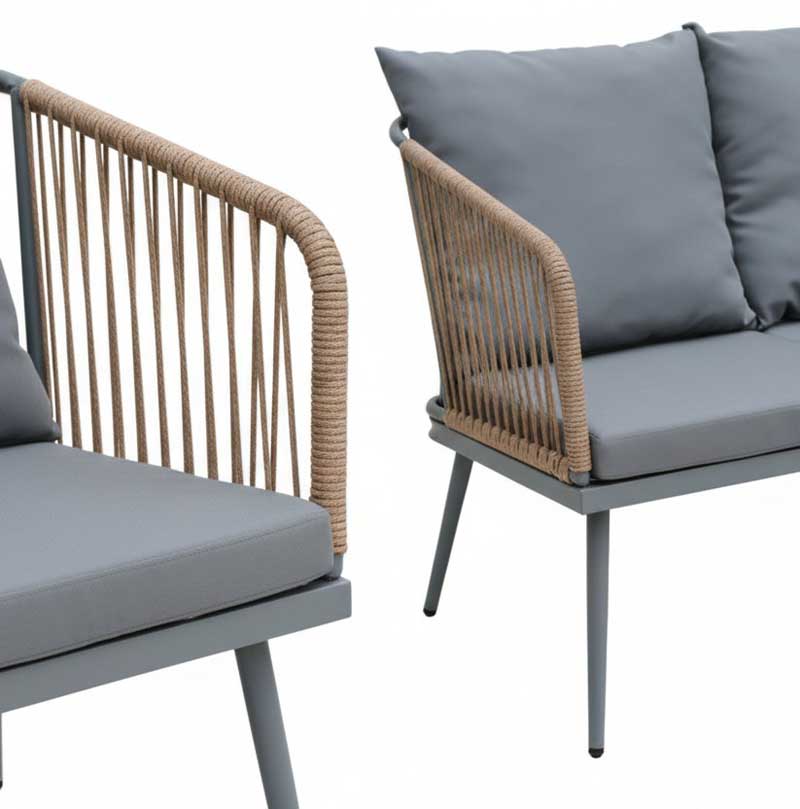 Baštenska garnitura sa dvosedom Dali Ratan Braon - pogled 4