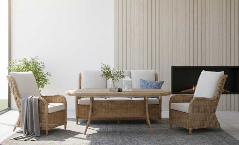 Ratan baštenska garnitura Palmera - pogled 4