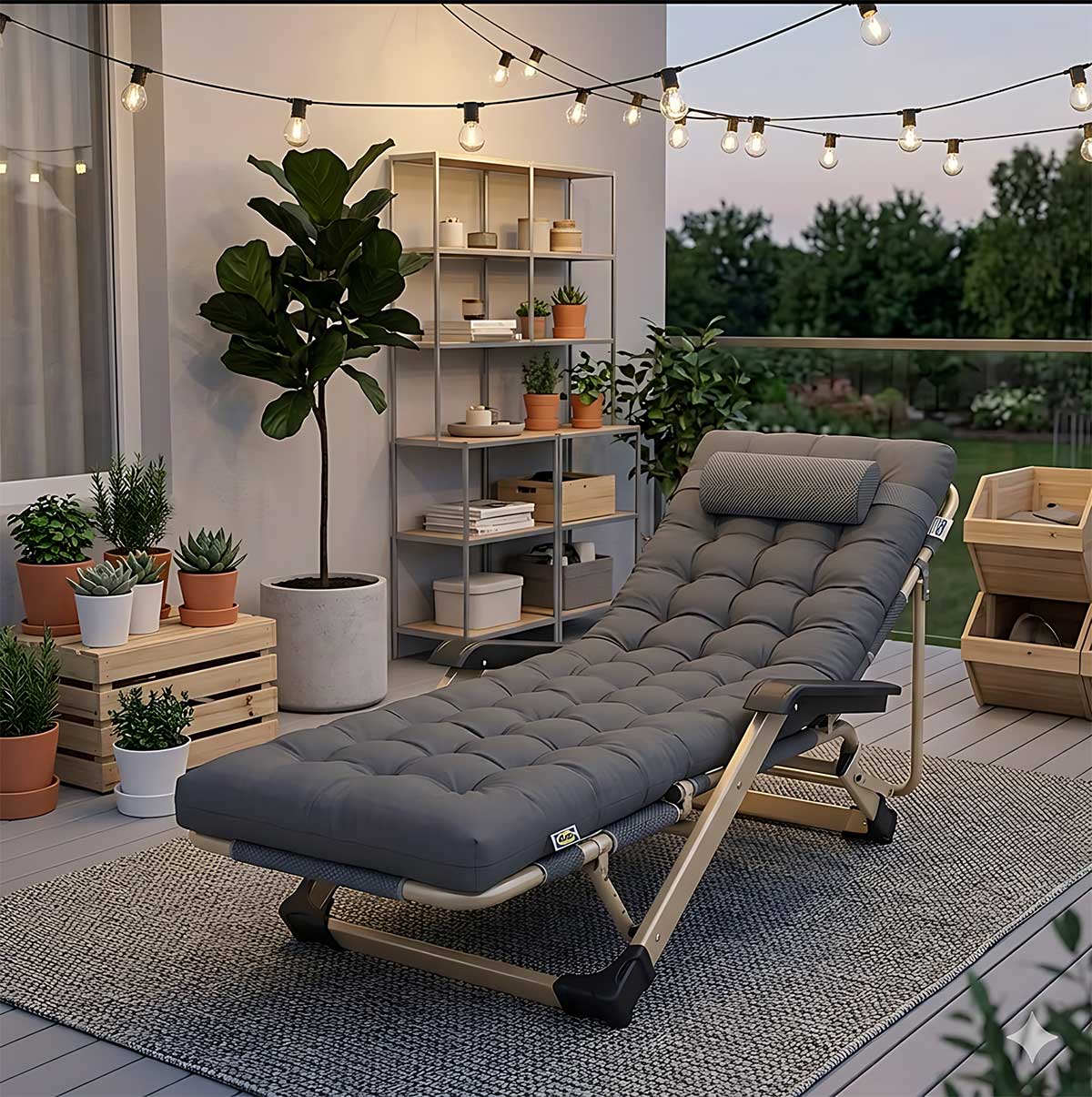 Podesiva Ležaljka Stolica Tonali Sa Jastukom - pogled 4