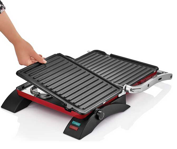 Sinbo Preklopni električni roštilj i toster 2000W SSM-2529 - pogled 4