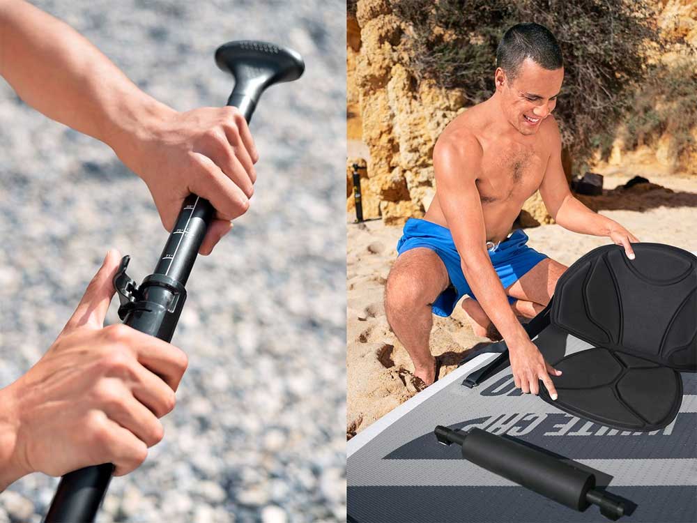 SUP daska Set Bestway Hydro-Force™ SUP Allround Board Set White Cap - pogled 4