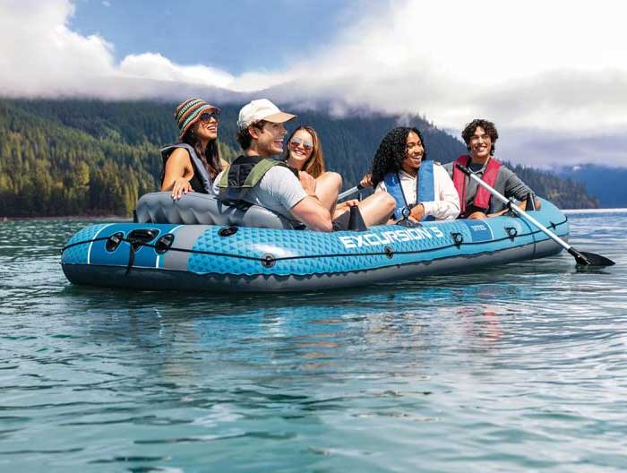 Čamac na naduvavanje sa veslima i pumpom Intex Excursion™ 5 Boat 66325NP - pogled 4
