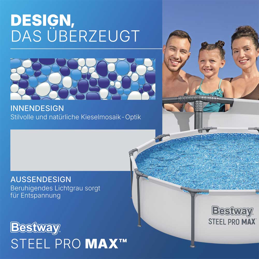 Bestway Okrugli bazen sa metalnim ramom Steel Pro MAX™ Frame Pool Set 305x76cm 56408 - pogled 4