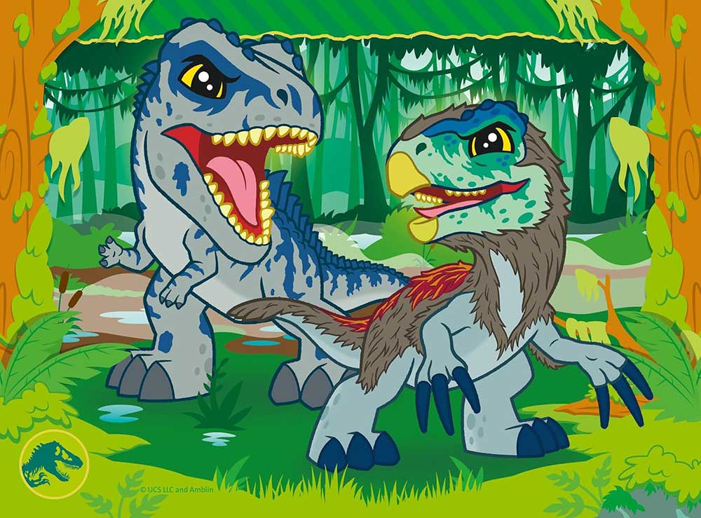 Puzzle za decu 4u1 Jurassic World Ravensburger 12004027 - pogled 4
