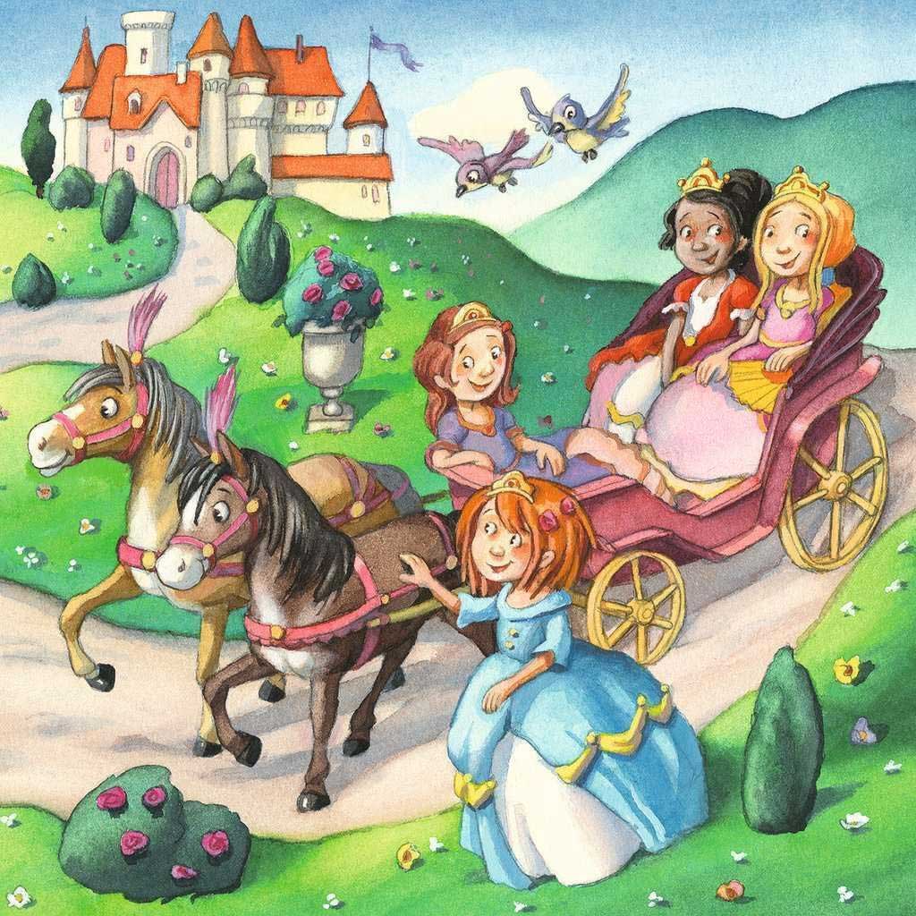 3u1 Puzzle za decu 3x49 delova Male princeze Ravensburger 05564 - pogled 4