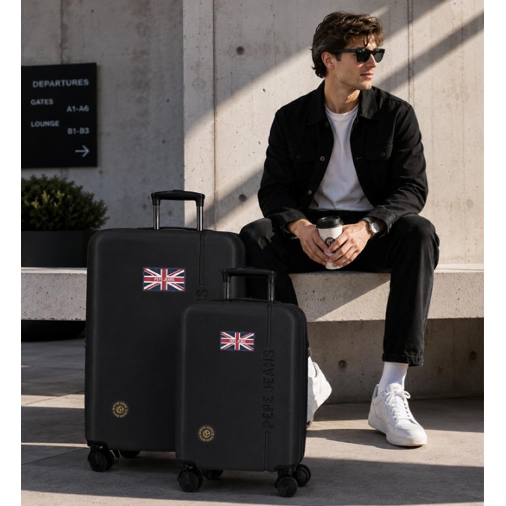 Komplet Kofera 55cm i 68cm Pepe Jeans Henry black 61589 - pogled 4
