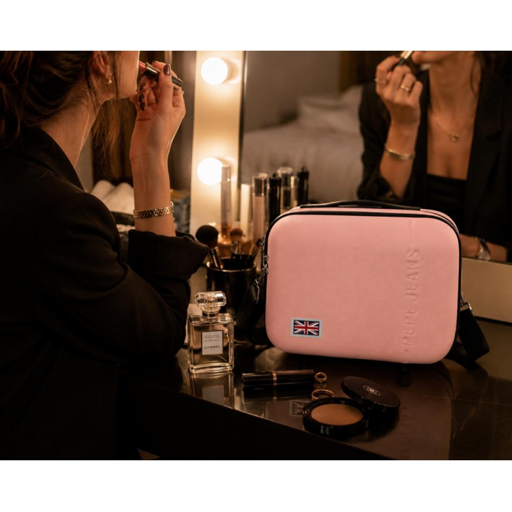 Neseser kofer za kozmetiku i šminku PJL Aris light pink 63239 - pogled 4