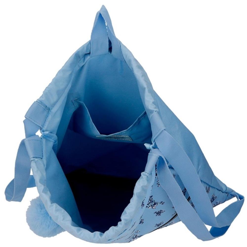 Sportska torba - ranac sa zatezanjem Pepe Jeans Olivia sky blue 60838 - pogled 4