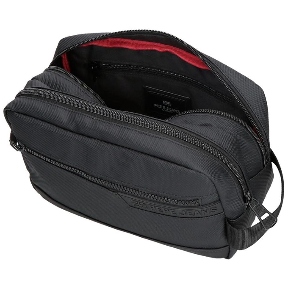 Muški neseser sa 2 pregrade Pepe Jeans Dorking black 74644 - pogled 4