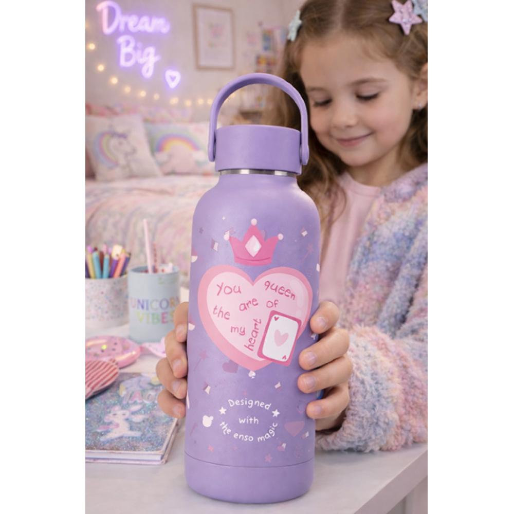 Termos 500ml 12-24h održavanje temperature Enso Queen Of Hearts purple 99533 - pogled 4