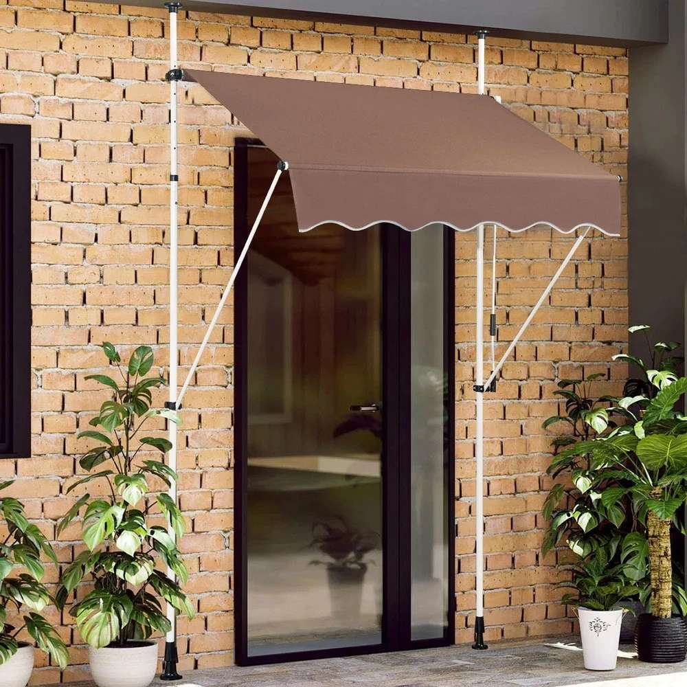 Tenda 150 x 120 cm Braon Montelux Easy Sa Teleskopskim Nosačima - Bez bušenja - pogled 4