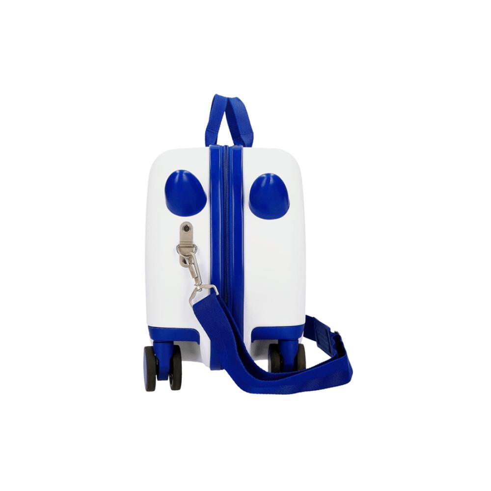 Dečiji kofer za put i vožnju Roll Road Happy Pets Teddy white 49910 - pogled 4