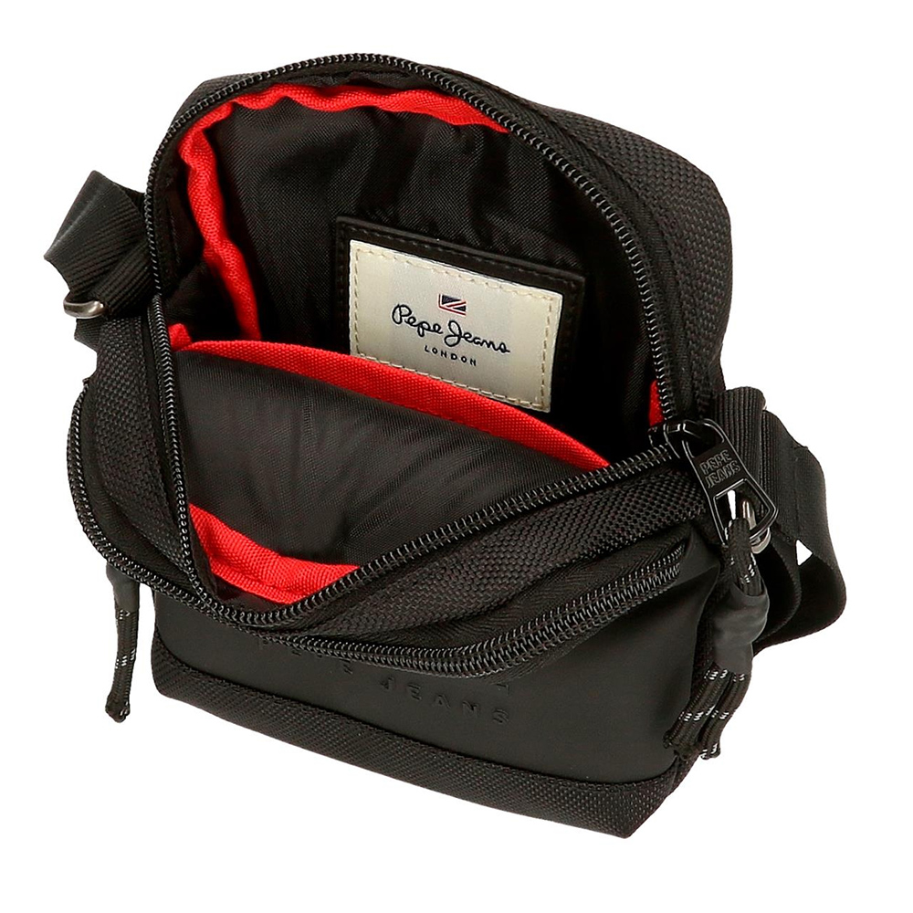 Mala torba 15cm sa dve pregrade Pepe Jeans Bromley black 71751 - pogled 4