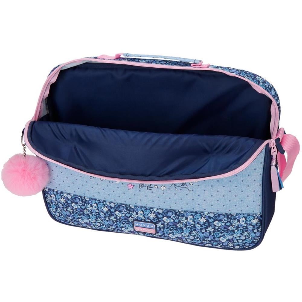 Torba za laptop školska torba 38cm Movom Spring Vibes blue 32653 - pogled 4