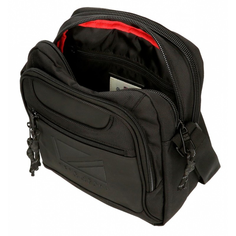 Torbica 27cm sa tri pregrade Pepe Jeans Bromley black 71757 - pogled 4
