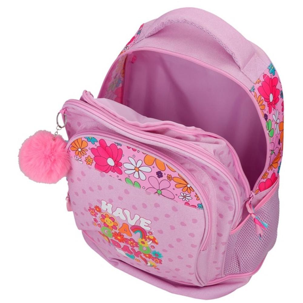 Ranac za školu 43cm sa točkićima Movom Have A Good Day purple 32429 - pogled 4