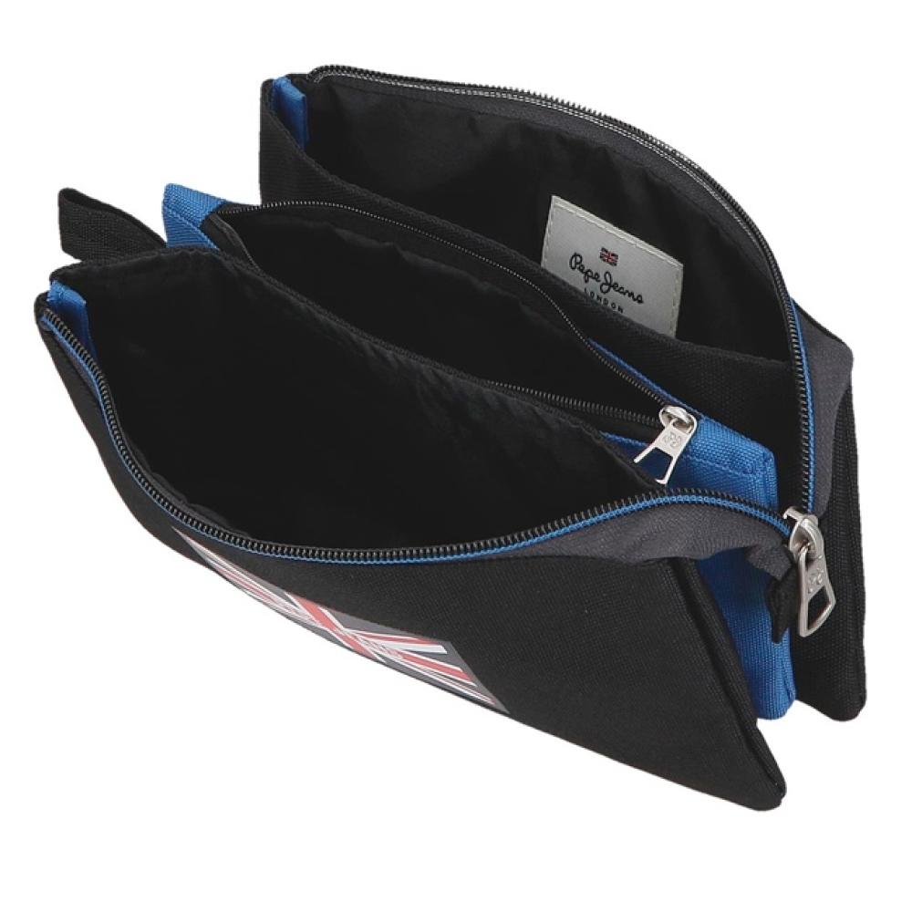Pernica sa 3 pregrade Pepe Jeans Henry black 61543 - pogled 4