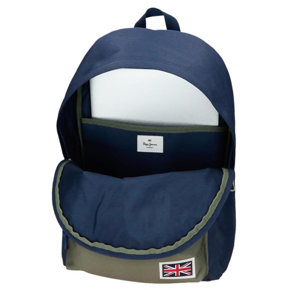 Ranac 44cm za školu i laptop Pepe Jeans Arwyn navy 61423 - pogled 4