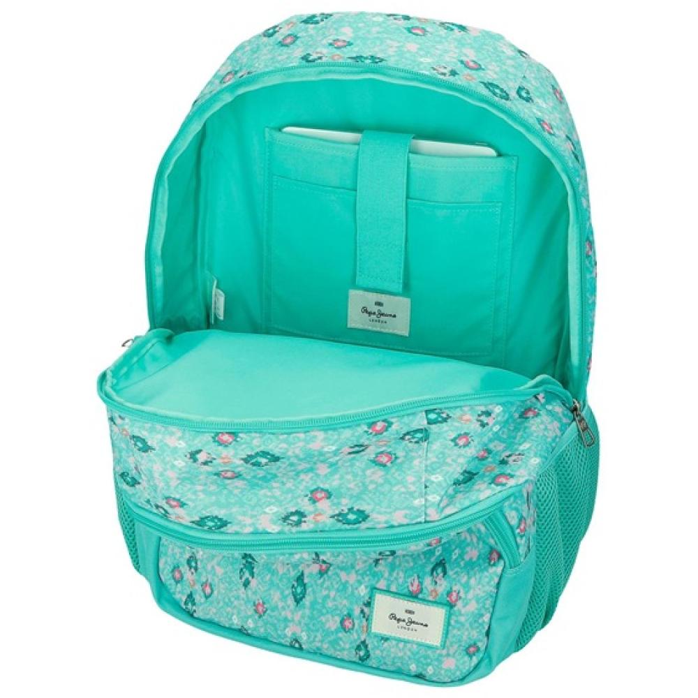 Ranac 44cm za školu Pepe Jeans Sun turquoise 61125 - pogled 4