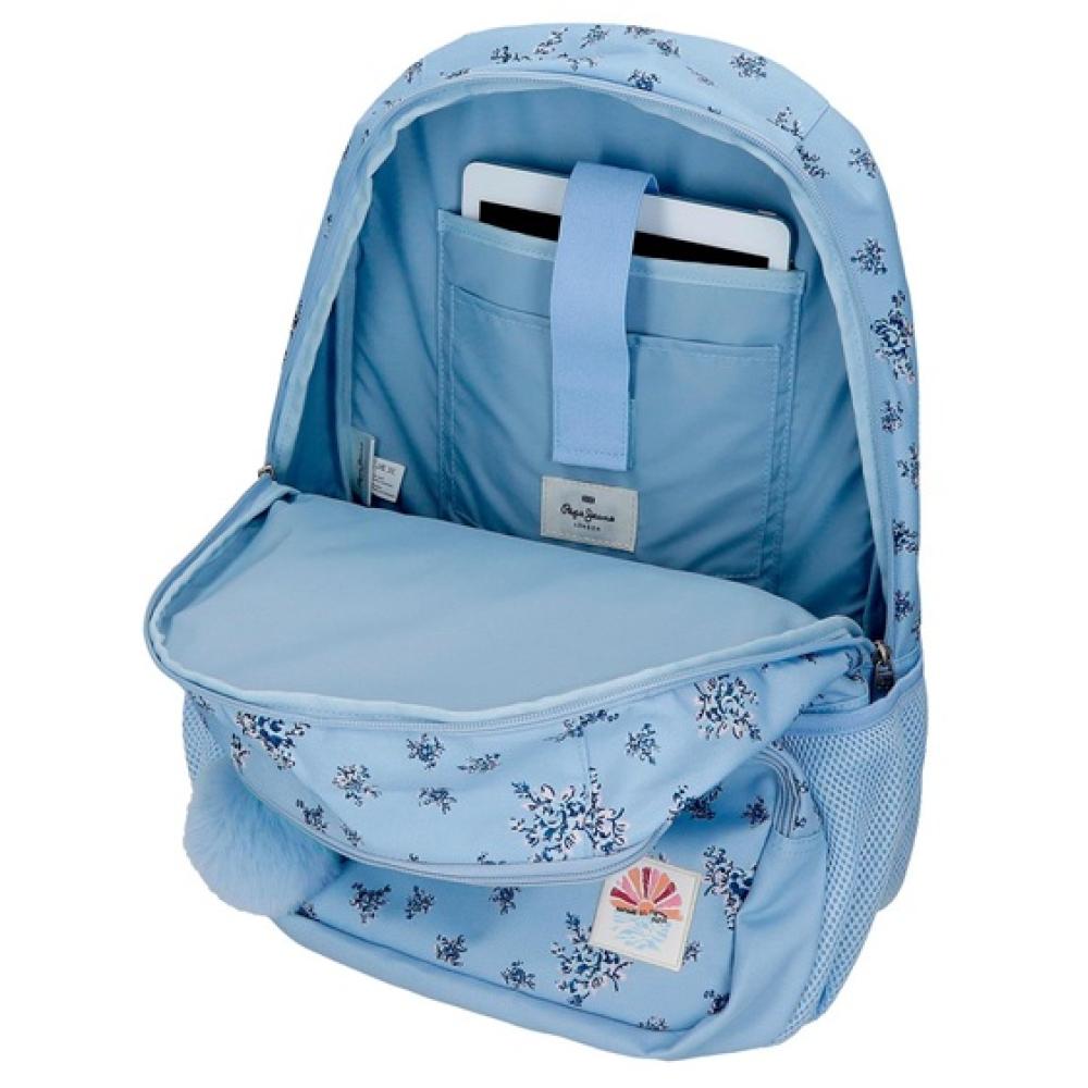 Ranac za školu 44cm Pepe Jeans Olivia light blue 60825 - pogled 4