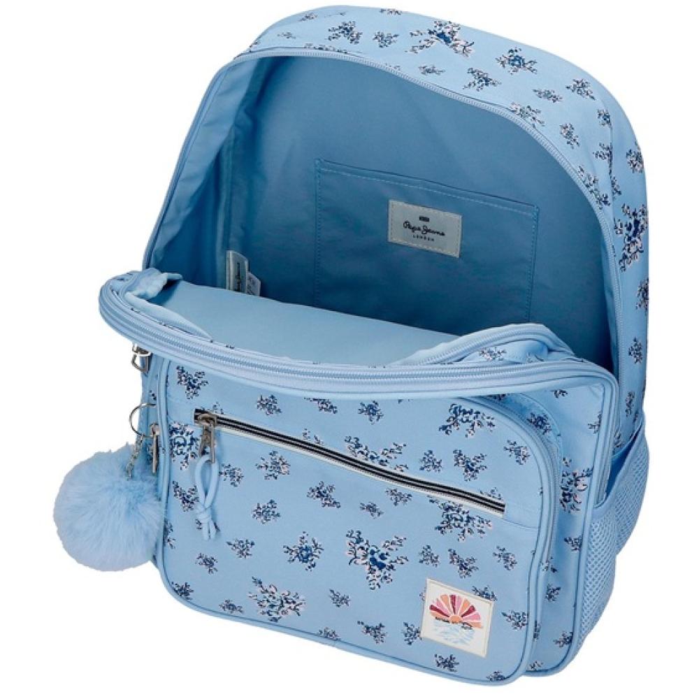 Ranac za školu 40cm Pepe Jeans Olivia light blue 60822 - pogled 4