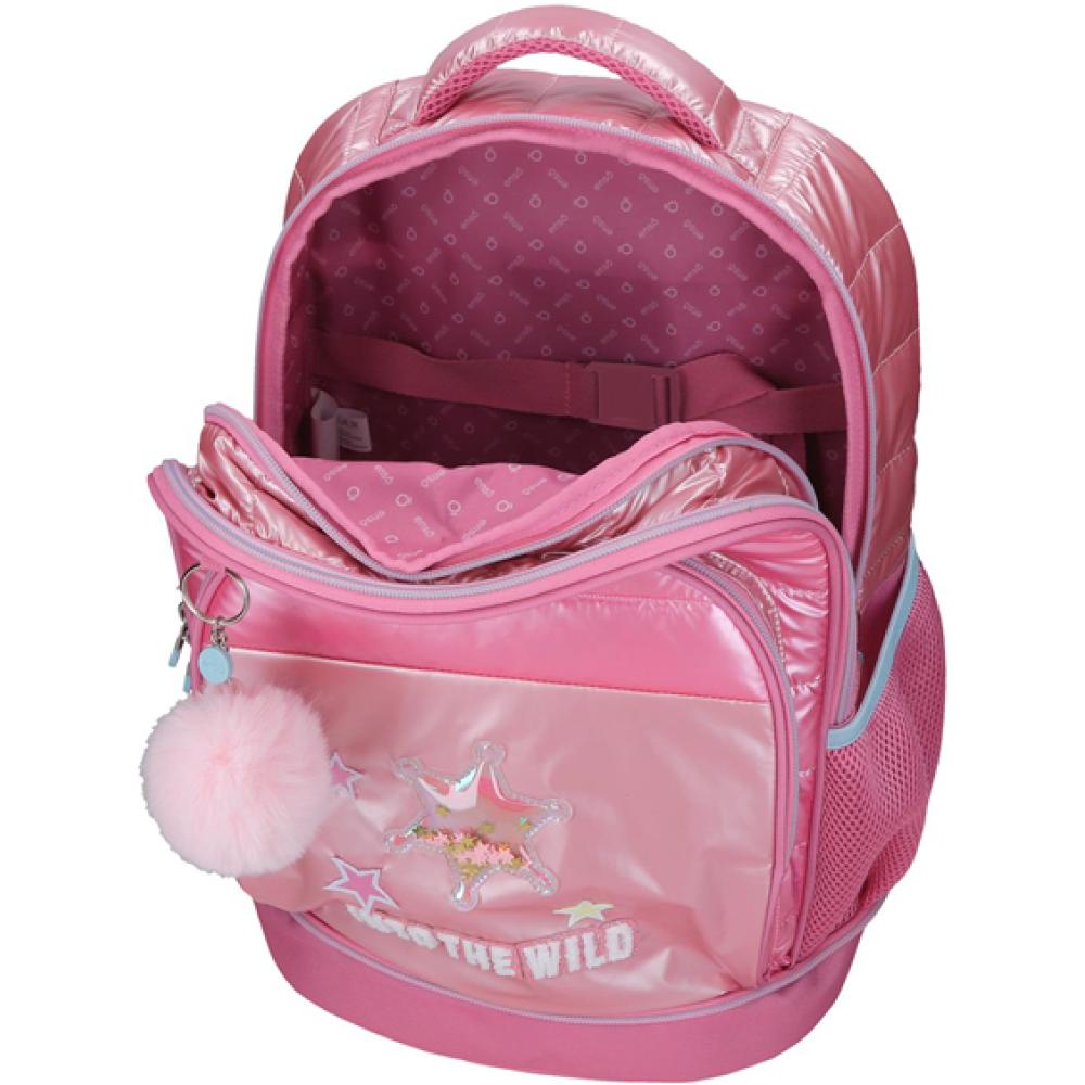 Ranac za školu 43cm sa točkićima Enso Into The Wild pink 99829 - pogled 4