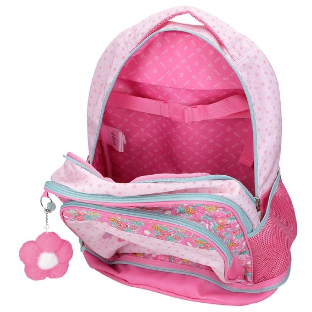 Ranac za školu 43cm sa točkićima Enso Girl Zone pink 99329 - pogled 4
