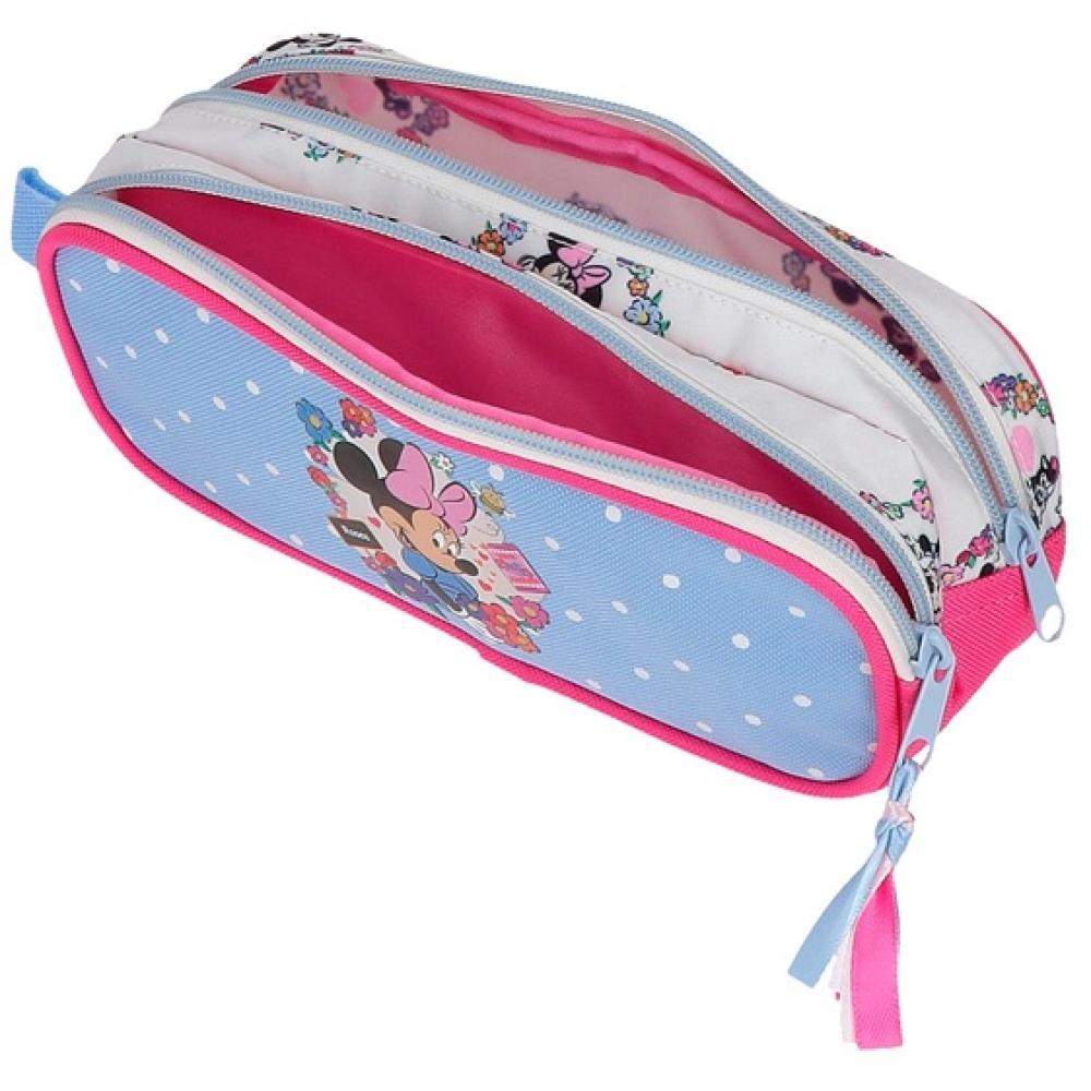 Pernica sa 2 pregrade Disney Minnie Flowers blue 43142 - pogled 4