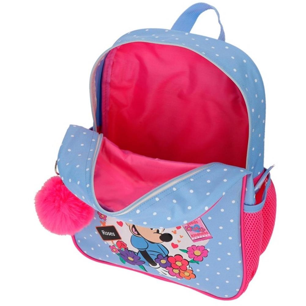 Ranac za vrtić 33cm Disney Minnie Flowers blue 43122 - pogled 4