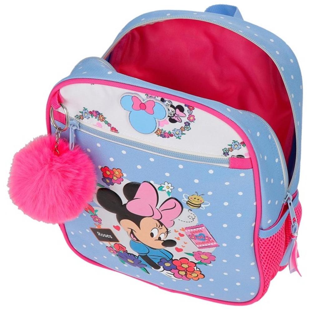 Ranac za vrtić 28cm Disney Minnie Flowers blue 43121 - pogled 4