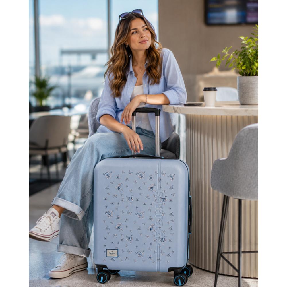 Kofer kabinski proširiv 55 cm PJL Olivia sky blue 60891 - pogled 4