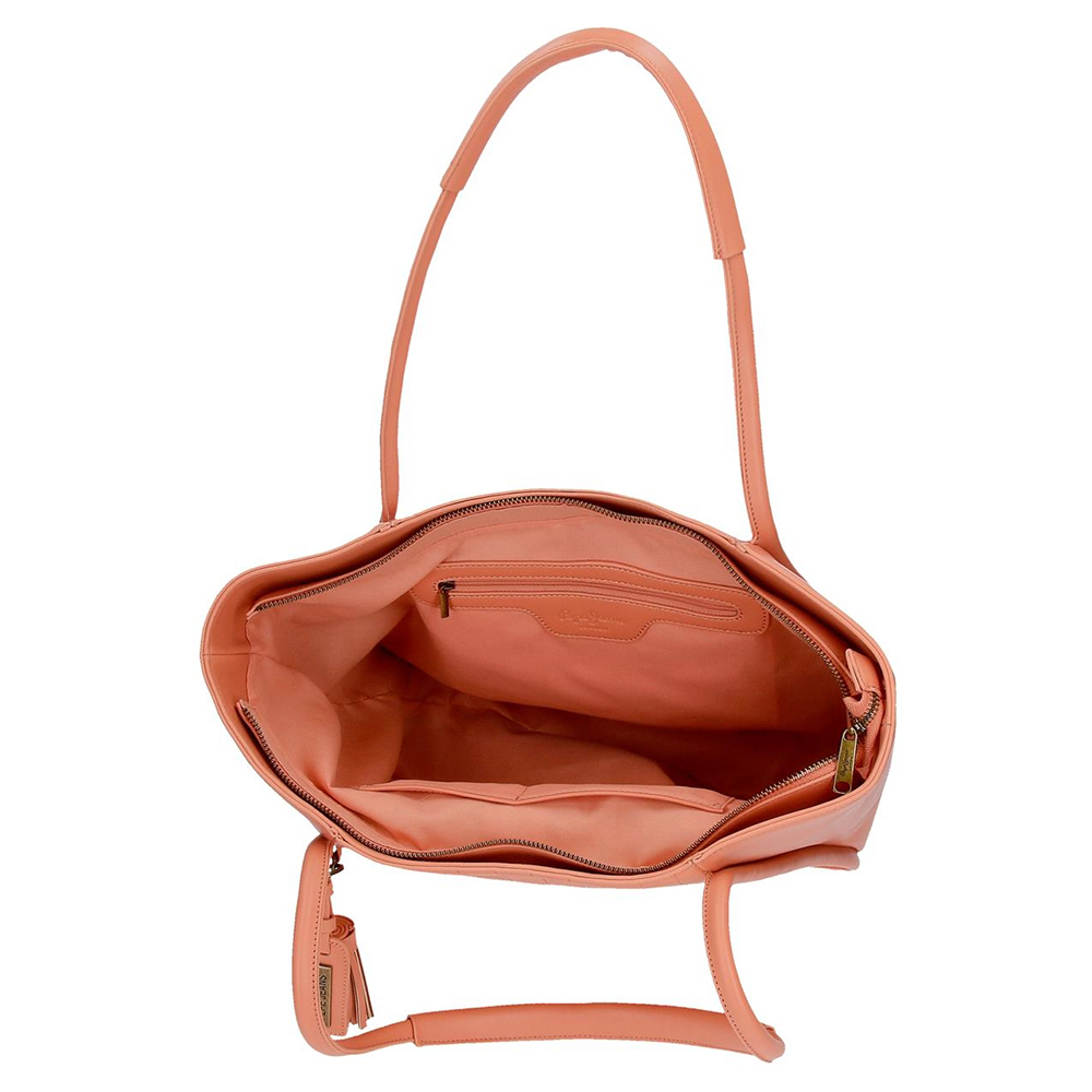 Velika ženska tašna Pepe Jeans Naiara apricot 70975 - pogled 4