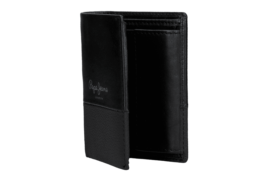 Muški kožni novčanik na preklop PJL Dual black 78311 - pogled 4