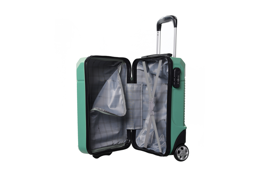 ABS putni kabinski kofer 40cm Capri mint Enova 524209 - pogled 4