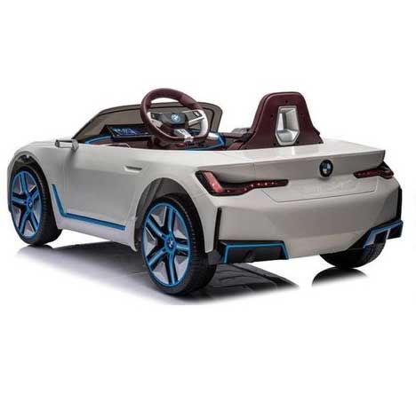 Dečiji automobil na baterije BMW i4 Sa daljinskim upravljačem Beli - pogled 4