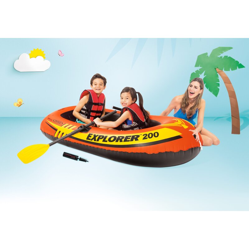 Čamac Intex Explorer sa veslima i pumpom TM 200 boat SET - pogled 4