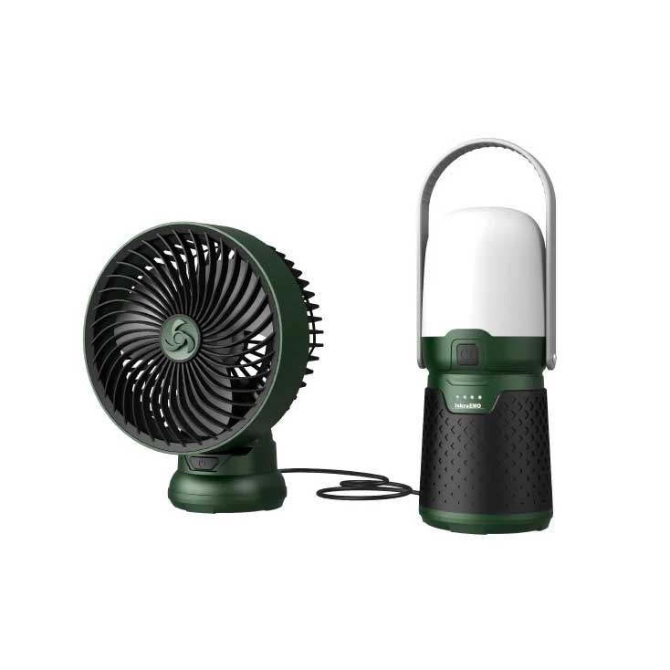 Iskra ERO Aku kamperski Set 3u1 Ventilator i lampe IE-MCS3I1 - pogled 4