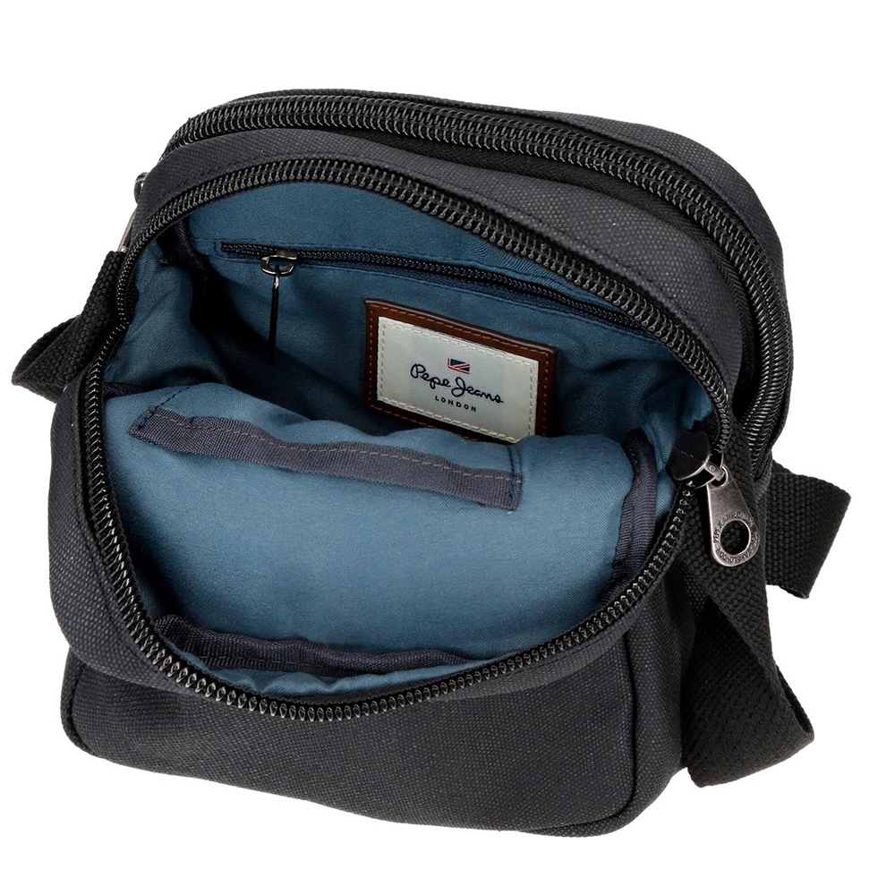 Pepe Jeans Muška torbica 22cm sa dve pregrade Court black 71355 - pogled 4