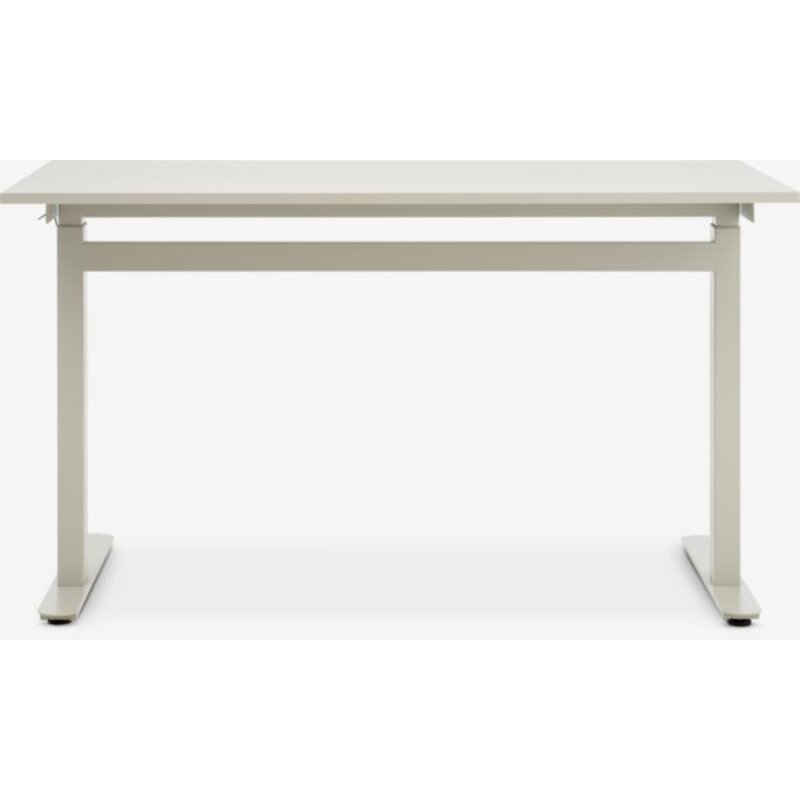 Radni sto sa podesivom visinom LUNDTOFT 70x130 cm, bež - pogled 4