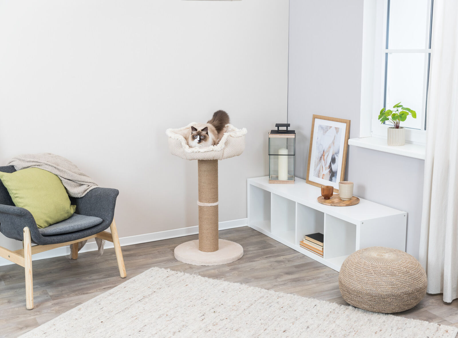 Grebalica za mačke sa krevetom Boho beige 97cm TRIXIE 44716 - pogled 4