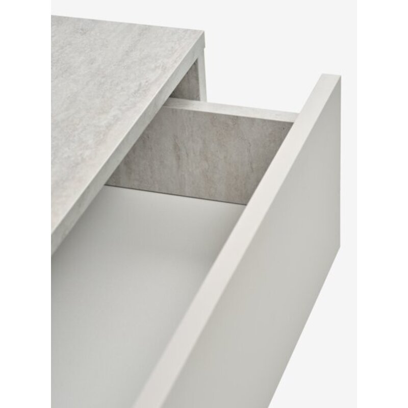 Komoda BILLUND 3+3 fioke, travertin/bež, 153x74x39 cm - pogled 4