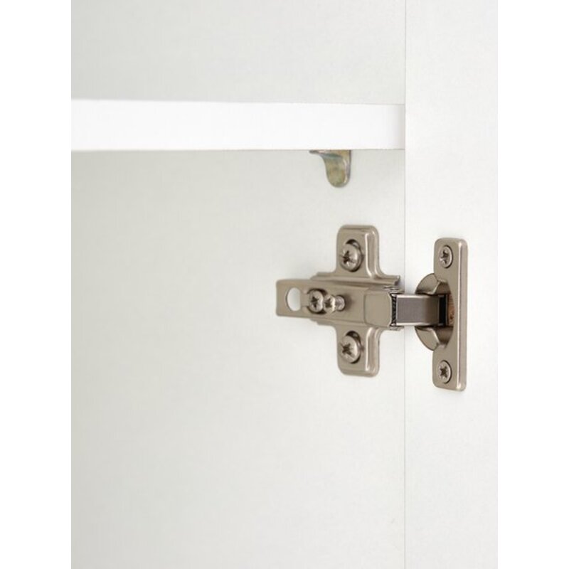 Ormar FANDRUP 50x176 cm, 1 vrata, bela - pogled 4