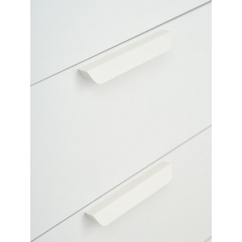 Ormar JENSLEV 144x176 cm, 3 vrata 3 fioke, bela - pogled 4