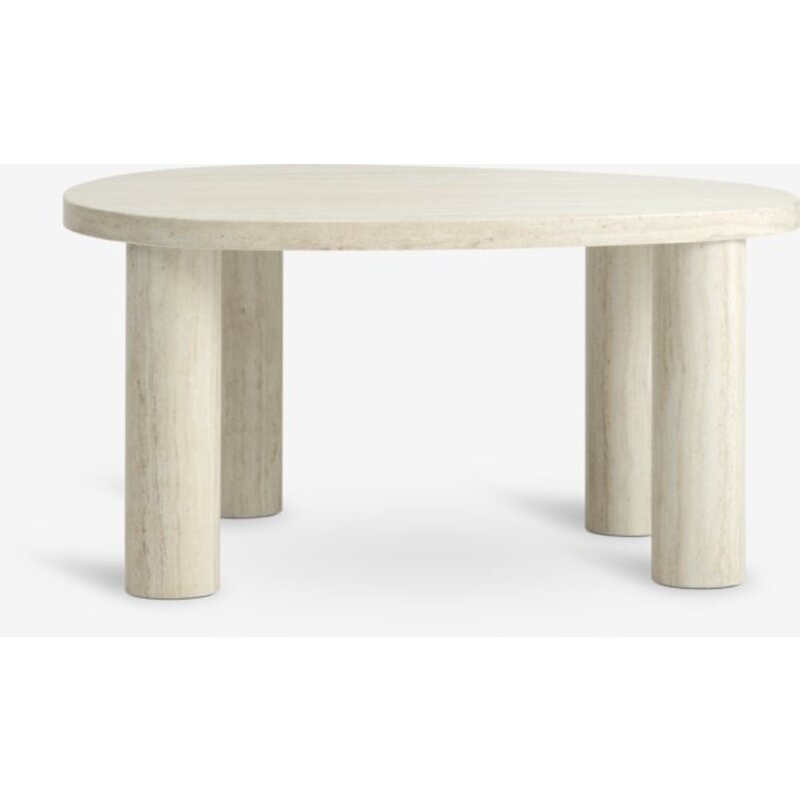 Stočić LUNDEBORG 68x85 cm, boja travertina - pogled 4